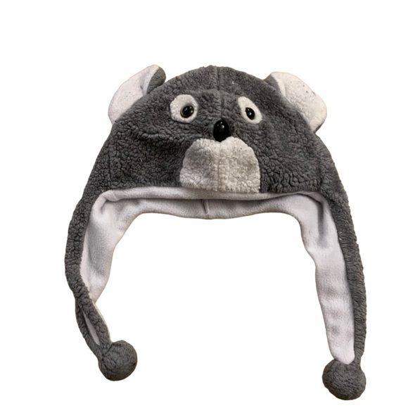 Beanie Bear Wolf Kids Size Small 5/6 Gray White Stuffed Animal - Picture 1 of 8